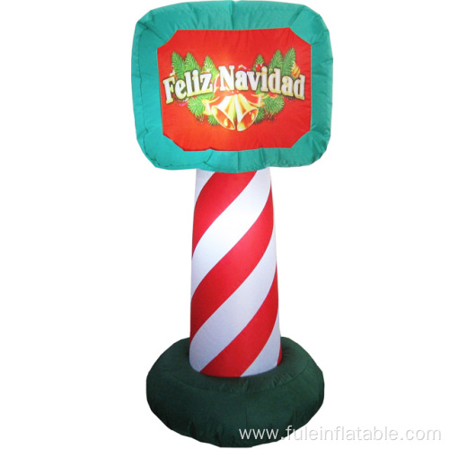 Holiday inflatable lamp Post for Christmas decoration